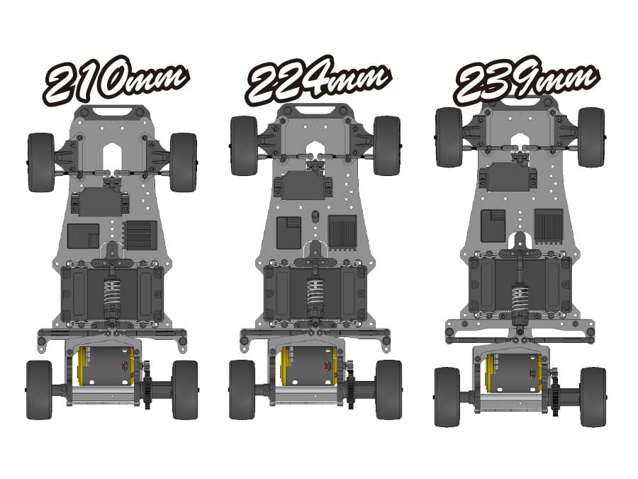 [PO FEB 2024] Kawada M334L M300GT2R LONG CHASSIS KIT