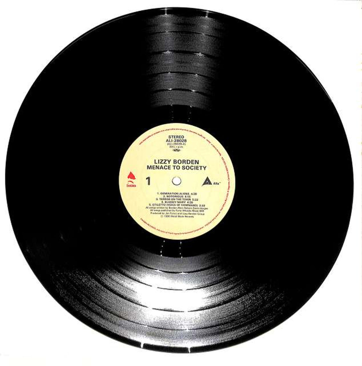 Warner Pioneer Lizzie Borden "Menace to Society" ALI-28028