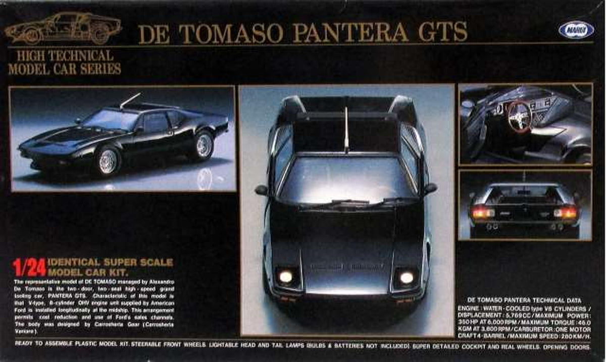 MARUI 1/24 De Tomaso Pantera GTS Motorized Kit [MT86-HT5] - Banzai Thrifting | BanzaiHobby
