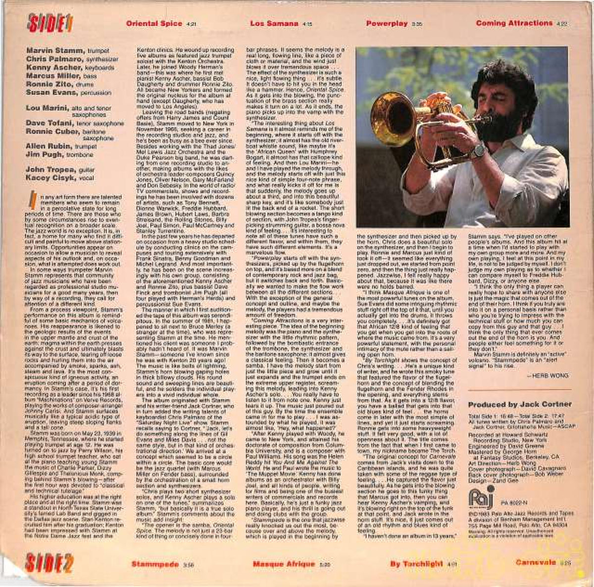 Palo Alto (Import, USA) Marvin Stampede "Stampede" PA8022-N (Cut Disc)