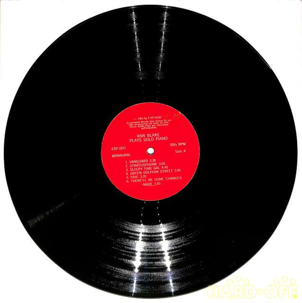 ESP (Import: US) Run Blake "Plays Solo Piano" ESP-DISK 1011 MONO