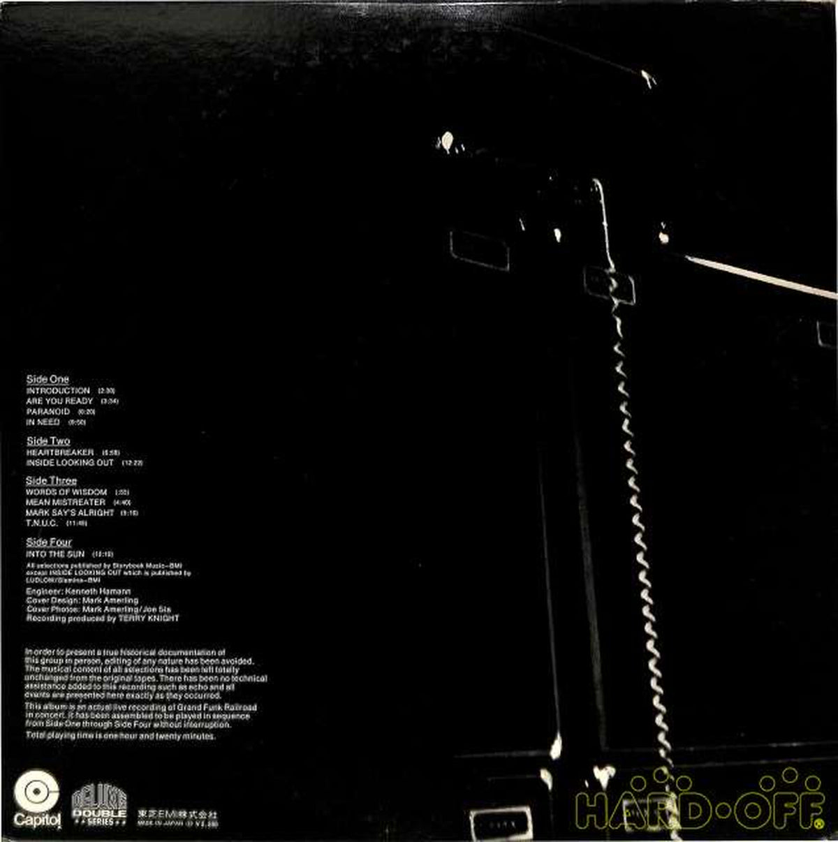 Toshiba EMI Grand Funk "Live Album" CP-9485B 2LP