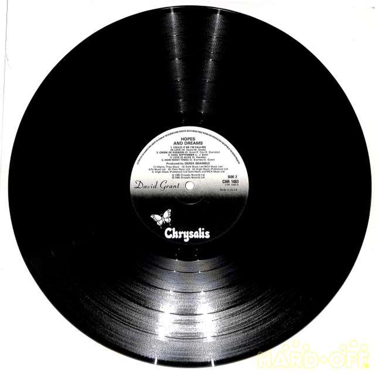 Chrysalis (import, English) David Grant "Hopes & Dreams" CHR-1485