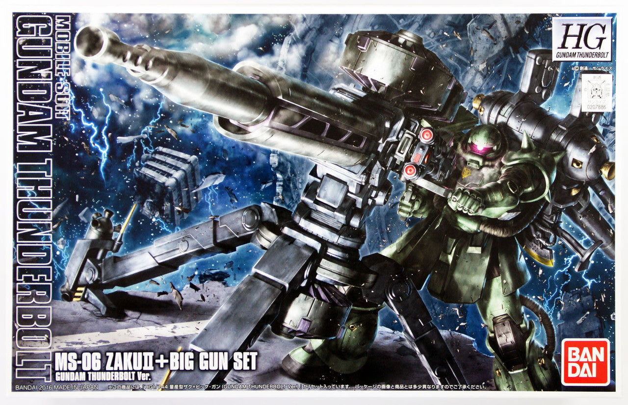 Bandai 1/144 HG MS-06 Zaku II + Big Gun (Gundam Thunderbolt Ver.)