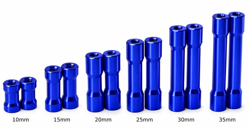 (PO OCT 2026) Wrap-Up Next 0877-FD Round-shaped Aluminum Post 35mm (blue/2pcs)