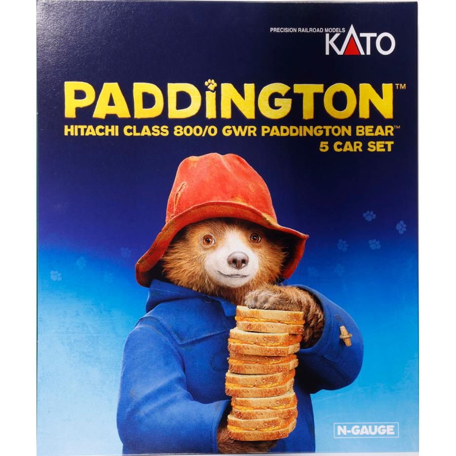 KATO 10-1673 British Rail Class800/0 GWR Paddington Bear 5-Car Set - BanzaiHobby