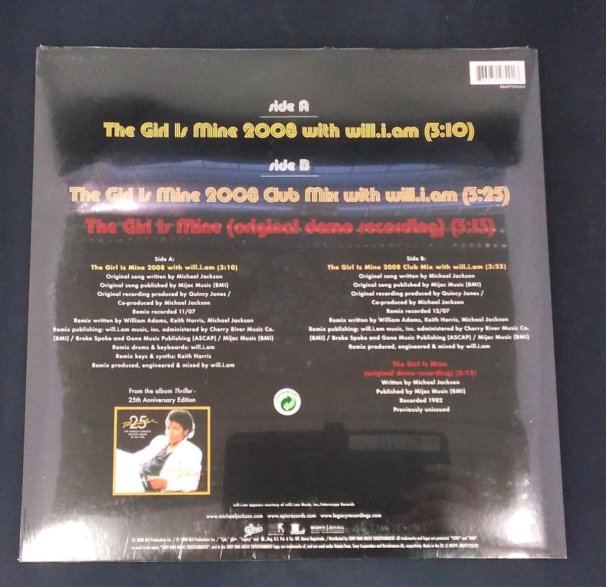SONY [Unopened Item] THE GIRL IS MINE 2008 THE GIRL IS MINE 2008