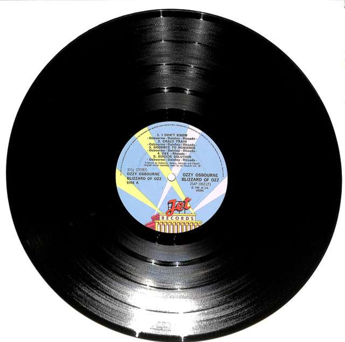 CBS Sony Ozzy Osbourne "Blizzard of Oz" 25AP1992