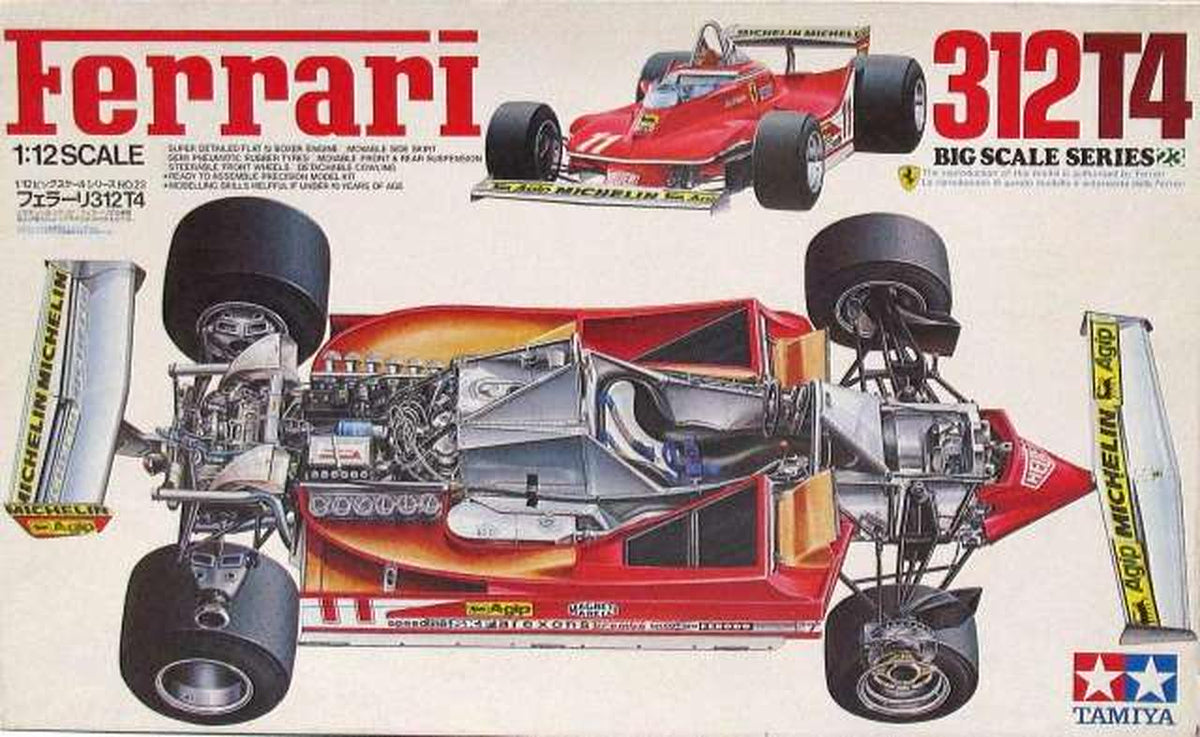 TAMIYA [Boxed Version] 1/12 Ferrari 312T4 Display Model [12025] - Banzai Thrifting | BanzaiHobby