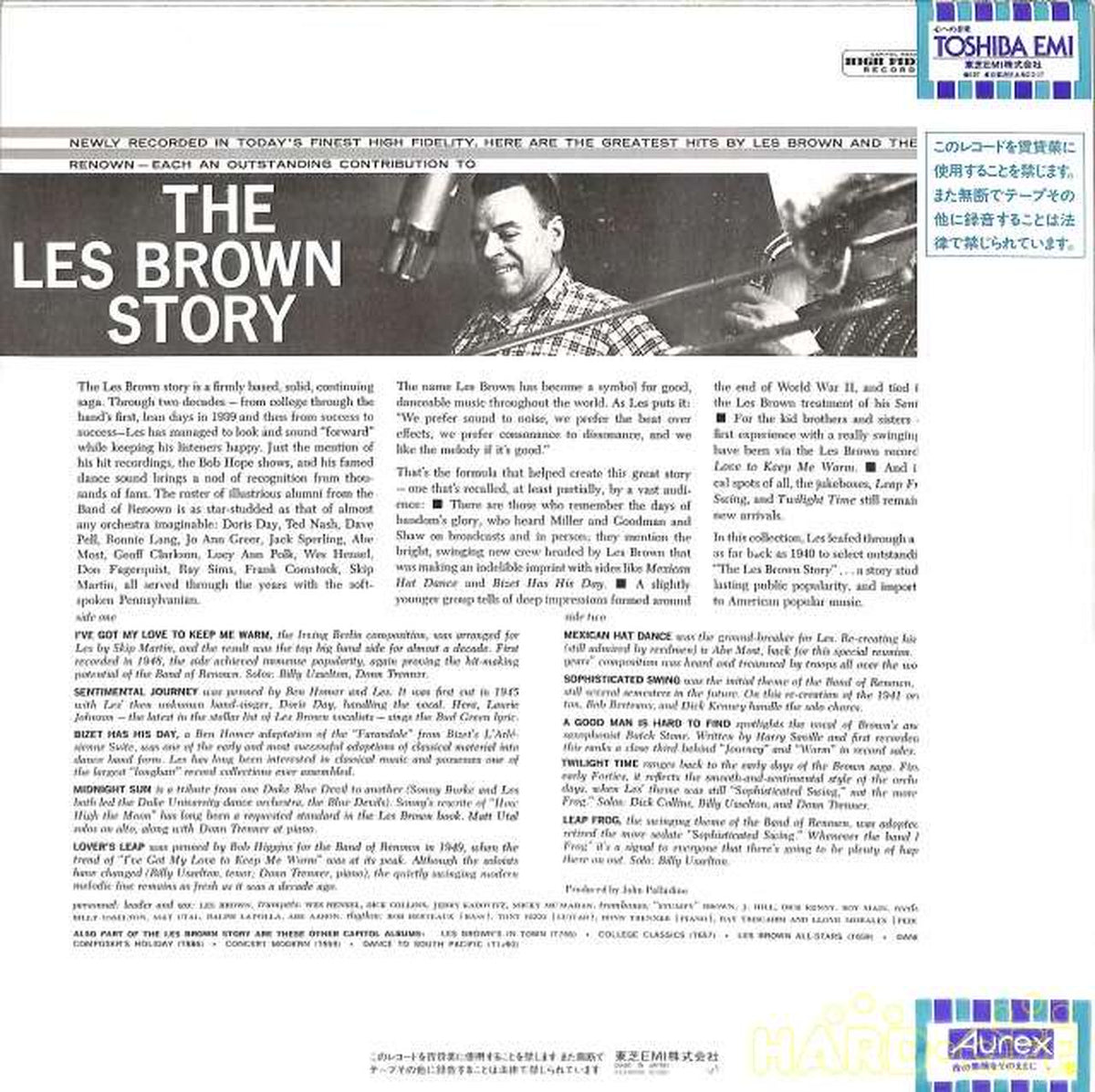 Toshiba EMI Les Braun Orchestra "Sentimental Journey" ECJ-80258