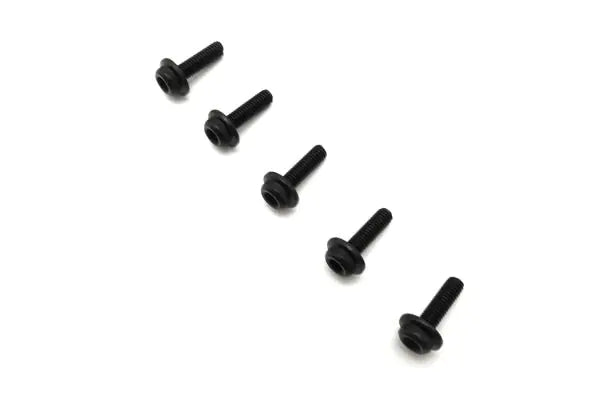 Kyosho 1-S23010F Cap screw (M3x10/with flange/5 pieces) - BanzaiHobby
