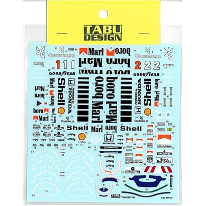 Tabu Design 20126C 1/20 MP4/5 Full Sponsor - BanzaiHobby