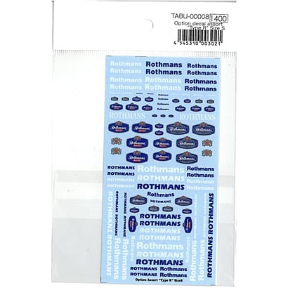 Tabu Design 00008 1/43 OPT Decal Type R - BanzaiHobby