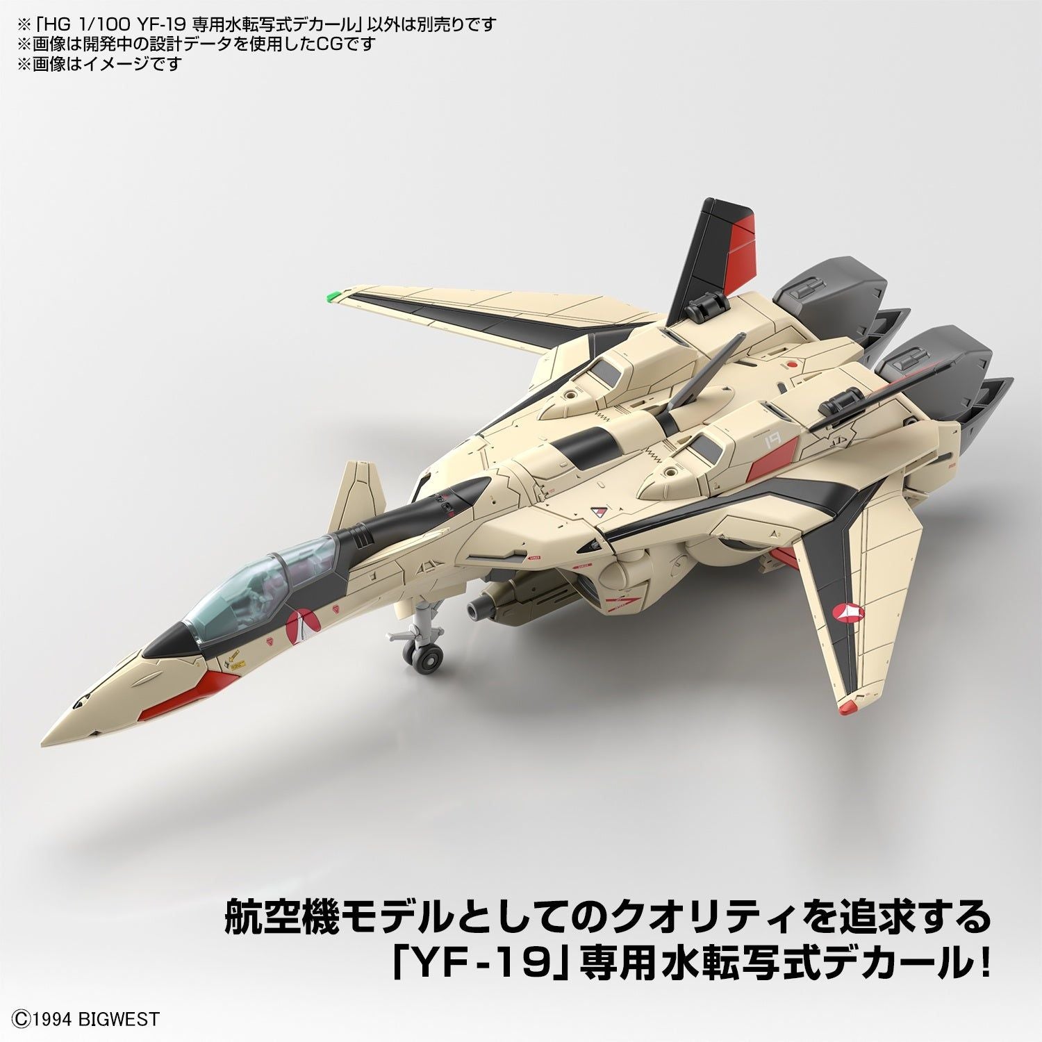 Bandai HG YF-19 DECAL 1/100 - BanzaiHobby