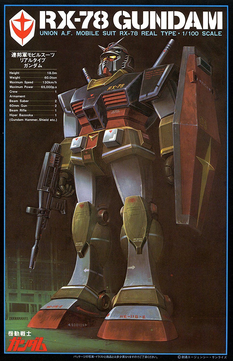 Bandai RX-78 Gundam Real Type 1/100 - BanzaiHobby