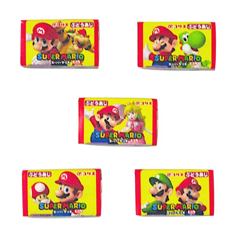 Coris Super Mario Gum Set - Grape, 1 box (55 packs)