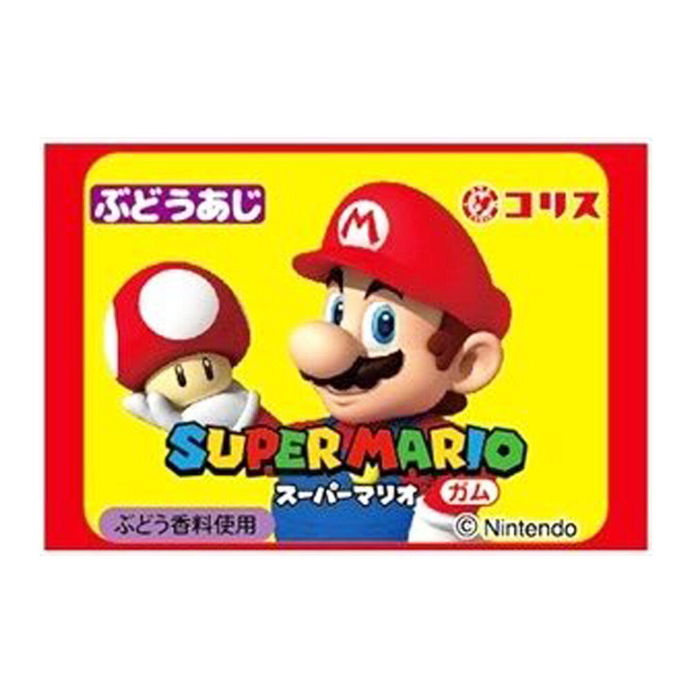 Coris Super Mario Gum Set - Grape, 1 box (55 packs)
