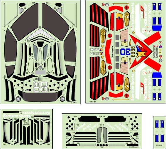 Chevron Models G S X サーキットVer 190mm Banzai Hobby - Chevron Models CFS006A GSX Circuit Ver. (1/10 Scale