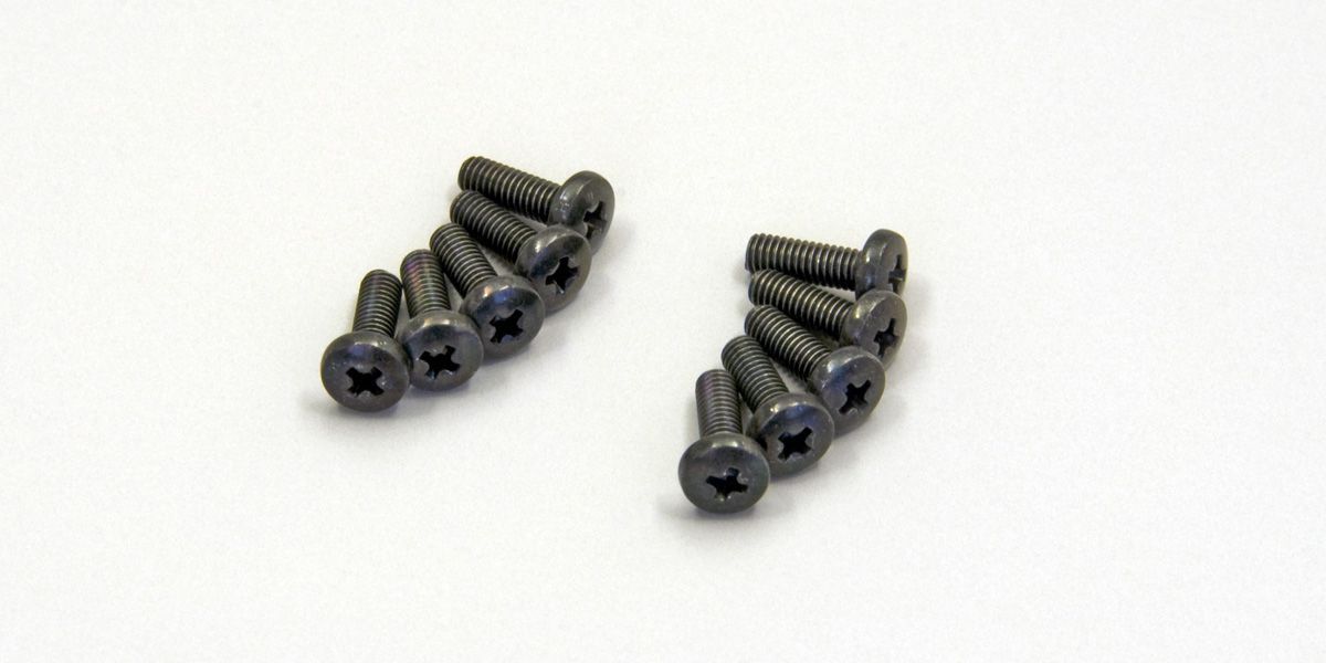 Kyosho 1-S02608 Bind Screw(M2.6x8/10pcs) - BanzaiHobby