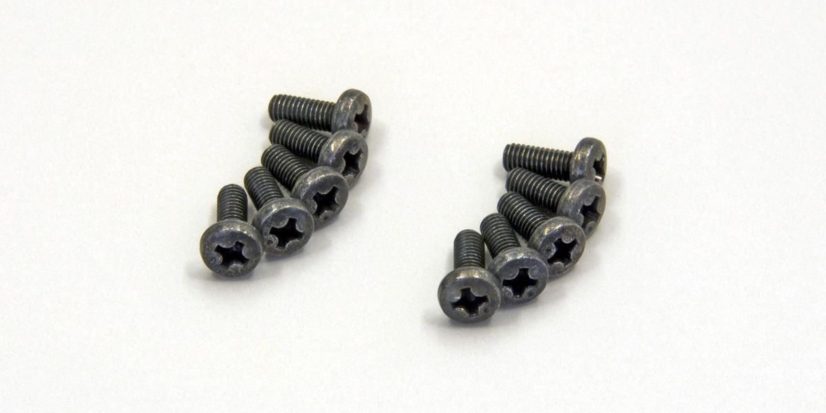 Kyosho 1-S03008 Bind Screw(M3x8/10pcs) - BanzaiHobby