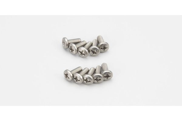 Kyosho 1-S03008T Bind Screw(Titanium/M3x8/10pcs) - BanzaiHobby