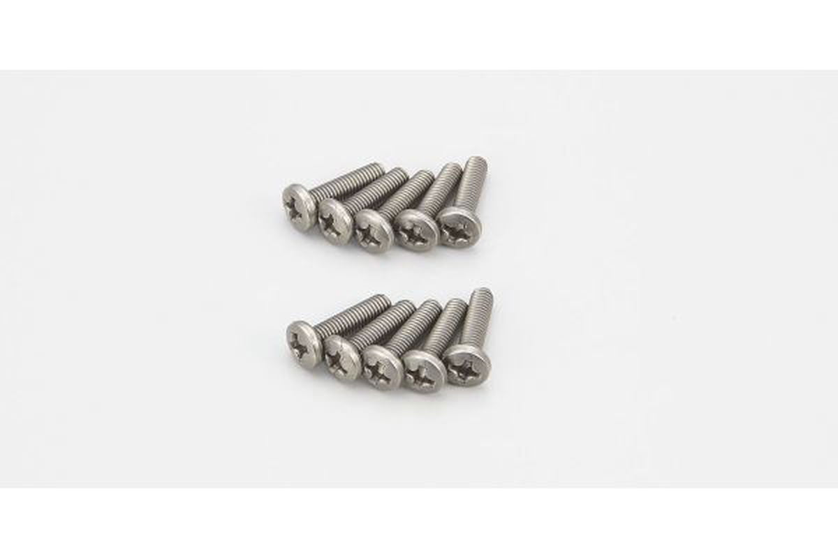 Kyosho 1-S03012T Bind Screw(Titanium/M3x12/10pcs) - BanzaiHobby