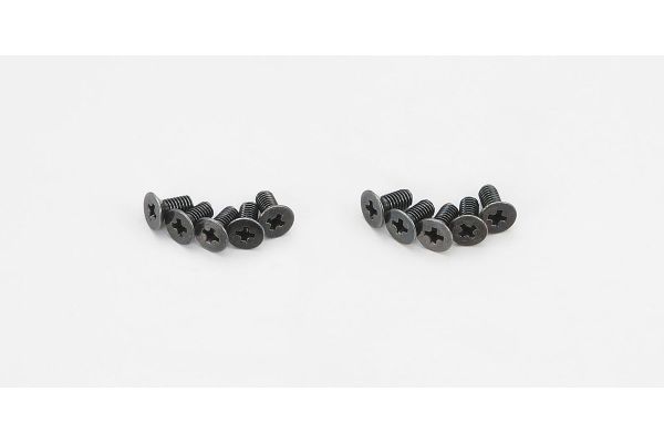 Kyosho 1-S32608 Flat Head Screw(M2.6x8/10pcs) - BanzaiHobby