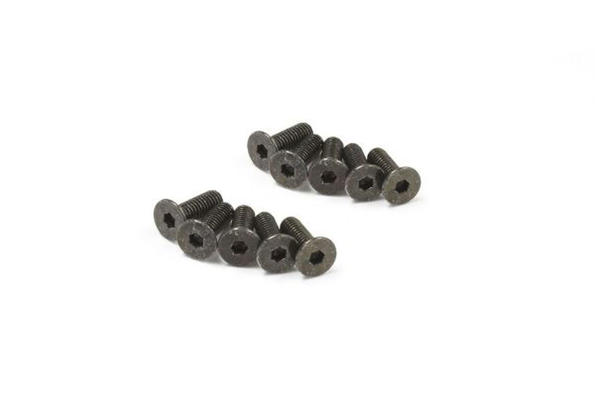 Kyosho 1-S32608H Flat Head Screw (Hex/M2.6x8/10pcs) - BanzaiHobby