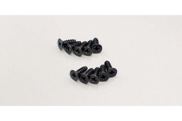 Kyosho 1-S32608TP TP Flat Head Screw(M2.6x8/10pcs) - BanzaiHobby