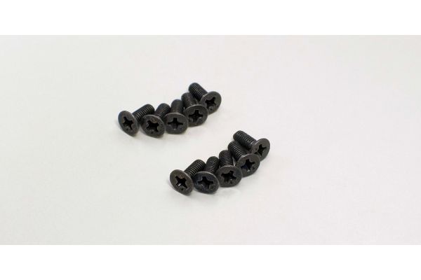 Kyosho 1-S33008 Flat Head Screw(M3x8/10pcs) - BanzaiHobby