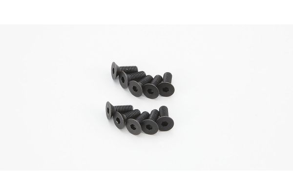 Kyosho 1-S33008H Flat Head Screw(Hex/M3x8/10pcs) - BanzaiHobby