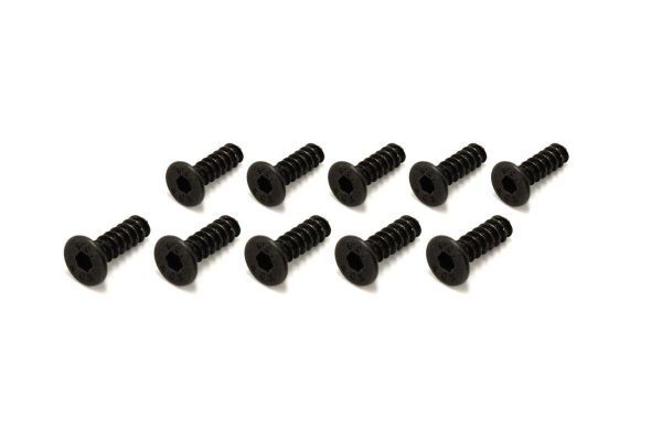 Kyosho 1-S33010TPH TP Flat Head Screw(Hex/M3x10/10pcs) - BanzaiHobby