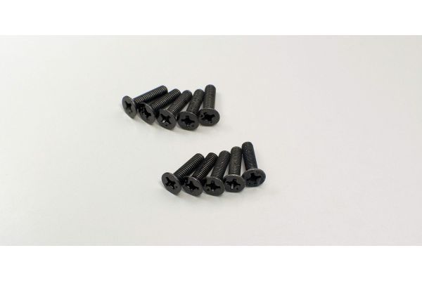 Kyosho 1-S33012 Flat Head Screw(M3x12/10pcs) - BanzaiHobby