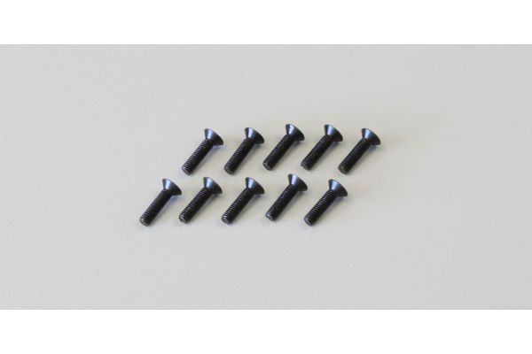 Kyosho 1-S33012H Flat Head Screw(Hex/M3x12/10pcs) - BanzaiHobby