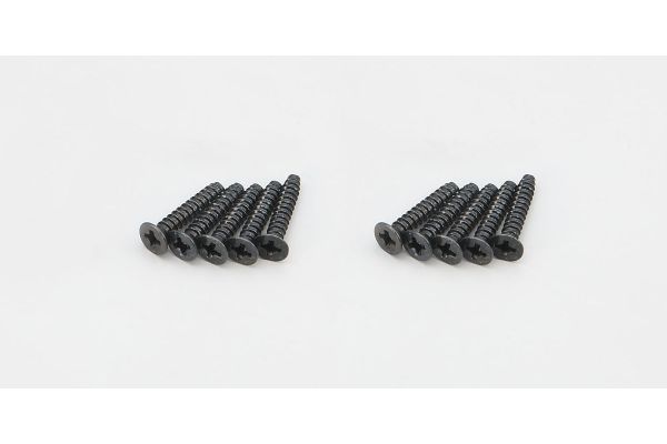 Kyosho 1-S33012TP TP Flat Head Screw(M3x12/10pcs) - BanzaiHobby