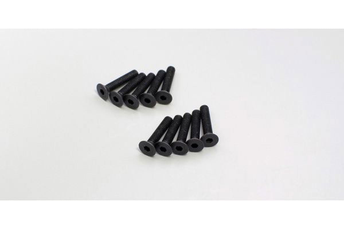 Kyosho 1-S33015H Flat Head Screw(Hex/M3x15/10pcs) - BanzaiHobby