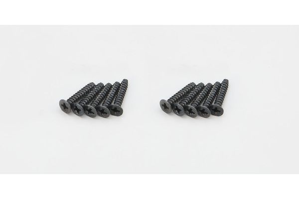 Kyosho 1-S33015TP TP Flat Head Screw(M3x15/10pcs) - BanzaiHobby