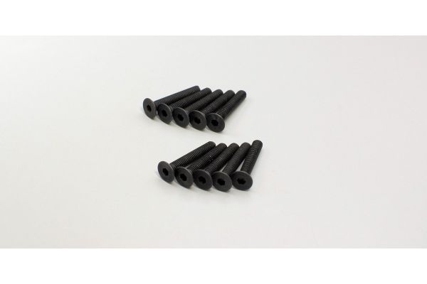 Kyosho 1-S33018H Flat Head Screw(Hex/M3x18/10pcs) - BanzaiHobby