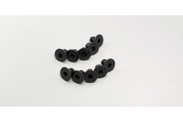 Kyosho 1-S34006H Flat Head Screw(Hex/M4x6/10pcs) - BanzaiHobby