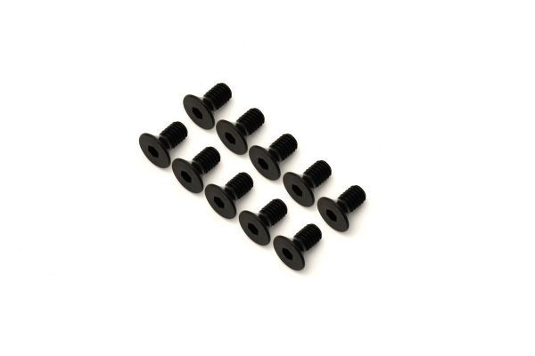 Kyosho 1-S34008H Flat Head Screw(Hex/M4x8/10pcs) - BanzaiHobby