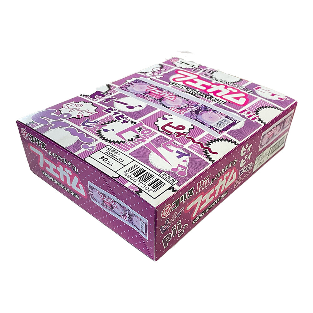 Coris Whistle Gum - Grape, 1 box (30 packs)