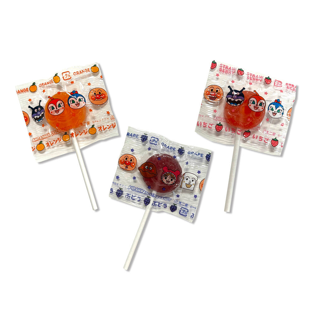 Fujiya Anpanman Stick Candy, 1 box (12 packs)