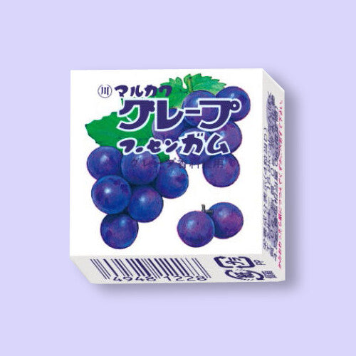 Marukawa Fusen Gum - Grape, 1 box (24 packs)