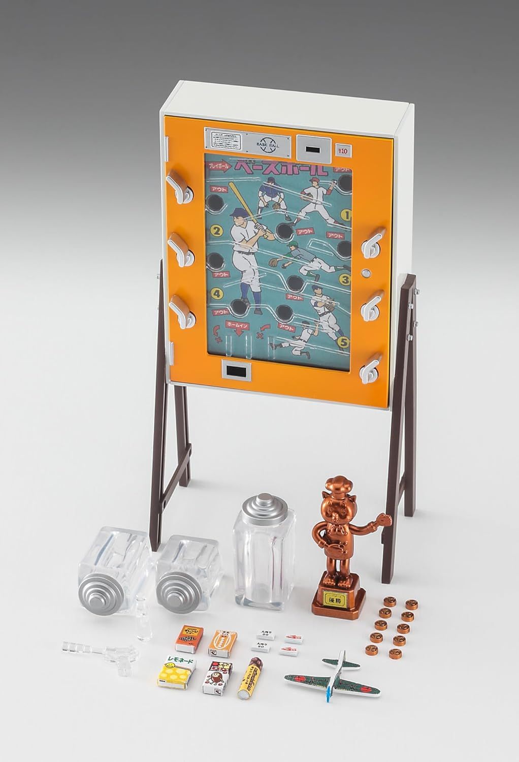 Hasegawa FA14 1/12 Action Figure Accessory Series, 10 Yen Game (Baseball) - BanzaiHobby