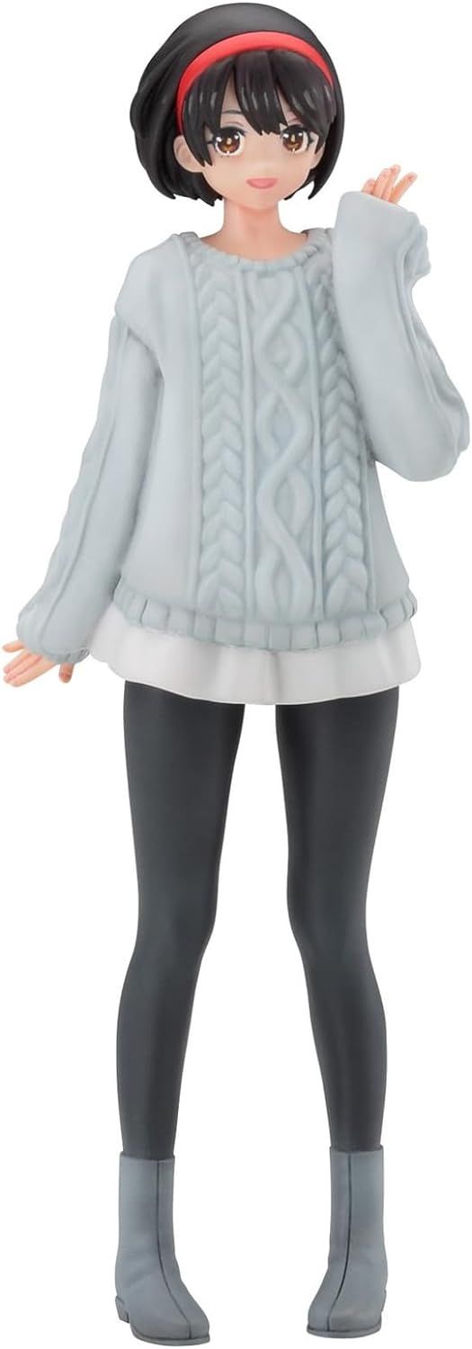 Hasegawa 1/12 Egg Girls Collection No.43 Rei Hasumi (Plain Clothes) Unpainted Resin Kit SP594 - BanzaiHobby