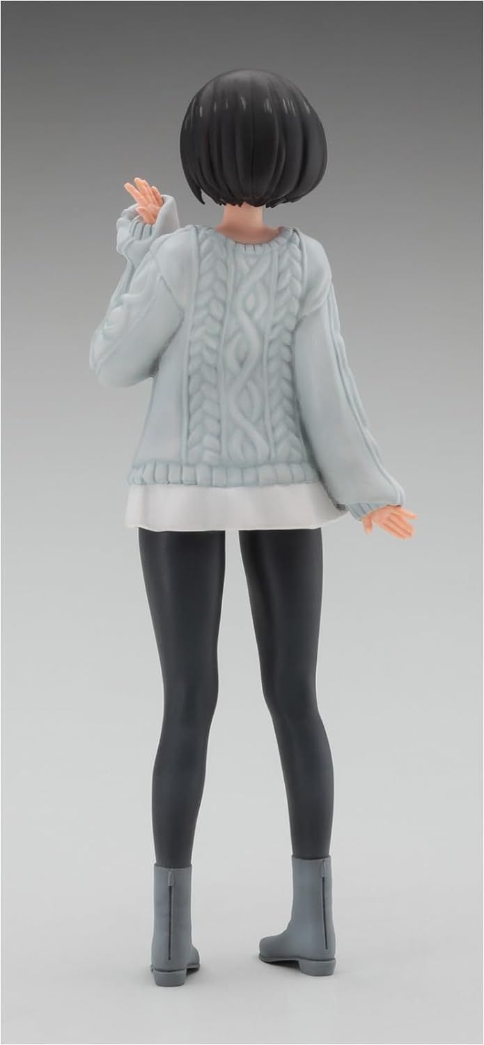 Hasegawa 1/12 Egg Girls Collection No.43 Rei Hasumi (Plain Clothes) Unpainted Resin Kit SP594 - BanzaiHobby