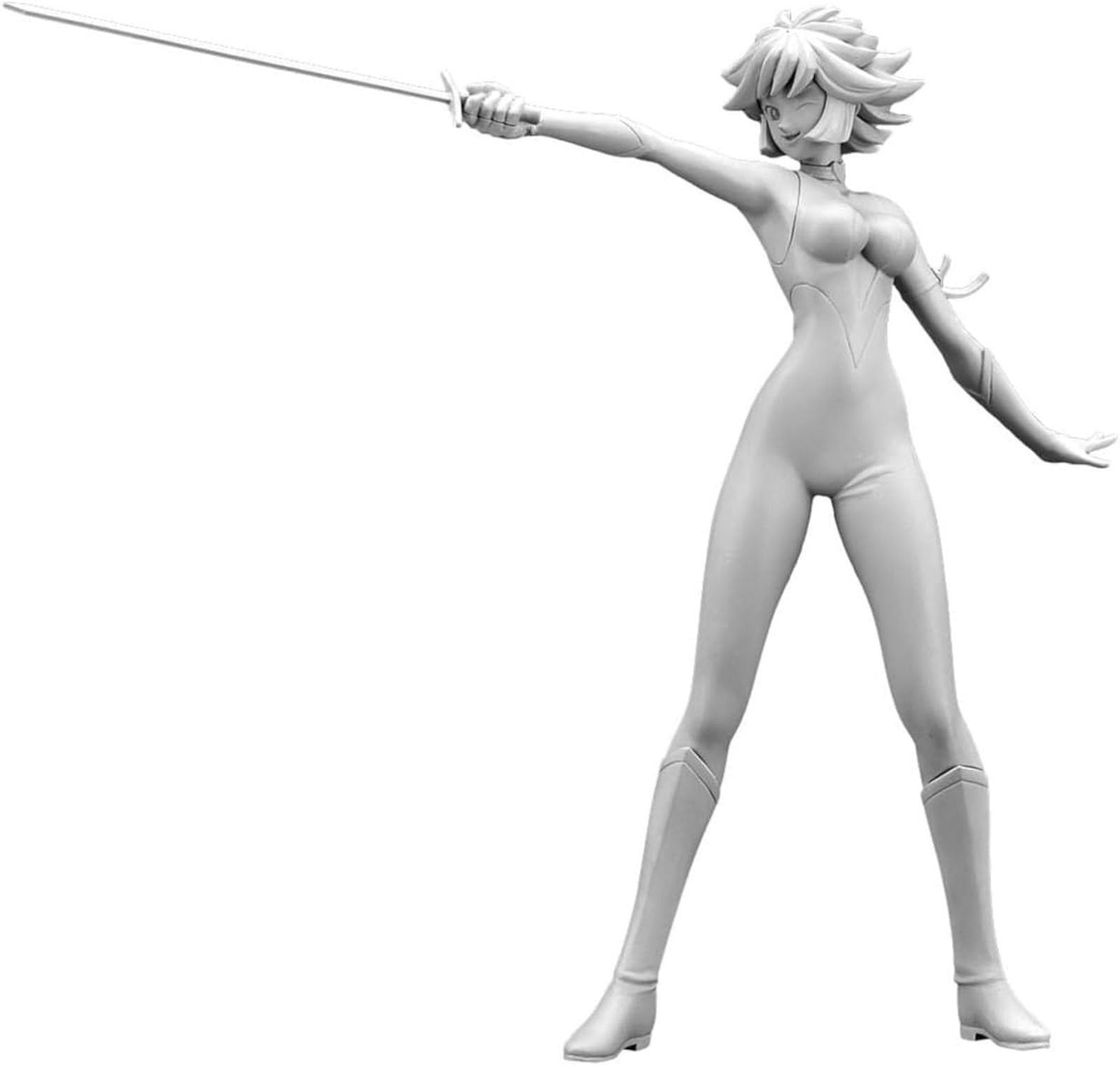 Hasegawa SP581 Cutie Honey 1/12 Scale Unpainted Resin Kit - BanzaiHobby