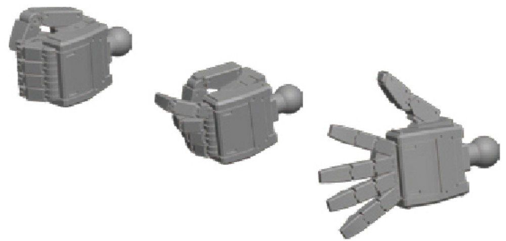 Bandai Builder's Parts HD 1/144 MS Hand 04 E.F.S.F L Si - BanzaiHobby