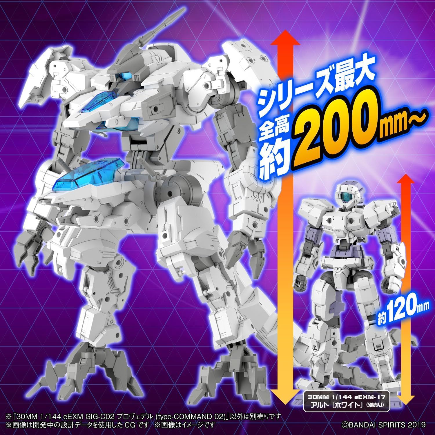 Bandai 30MM eEXM GIG-C02 PROVEDEL (type-COMMAND 02) 1/144 Scale - BanzaiHobby