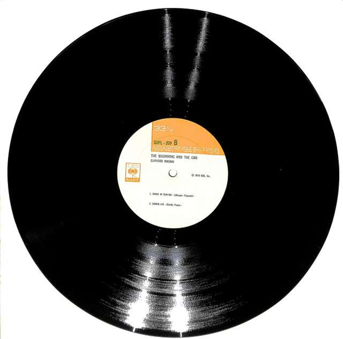 CBS Sony Clifford Brown "The Beginning and the End" SOPL-209